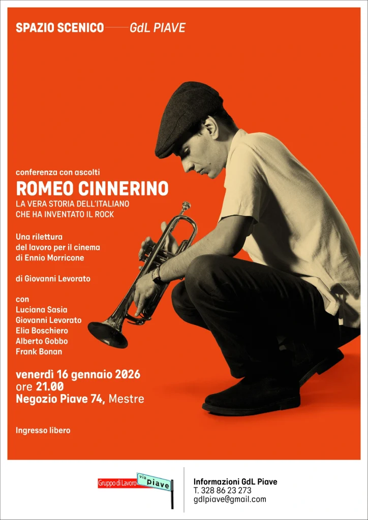 Locandina della conferenza a Mestre